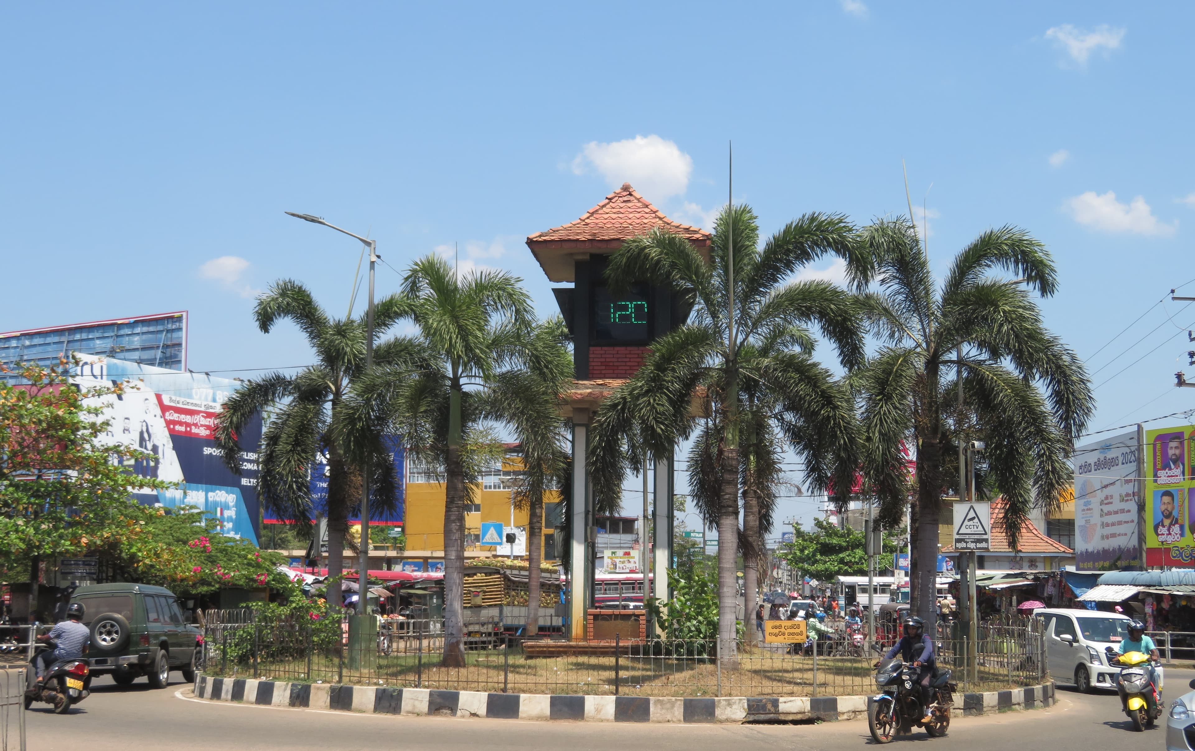 The northwest coast with Chilaw marked