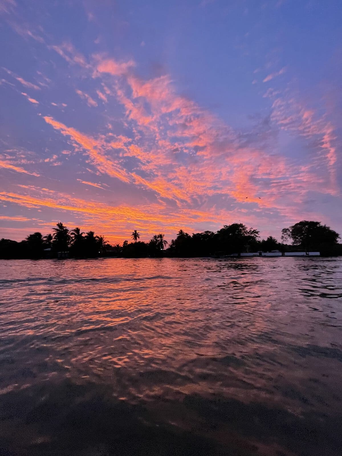 Sunset over the lagoon