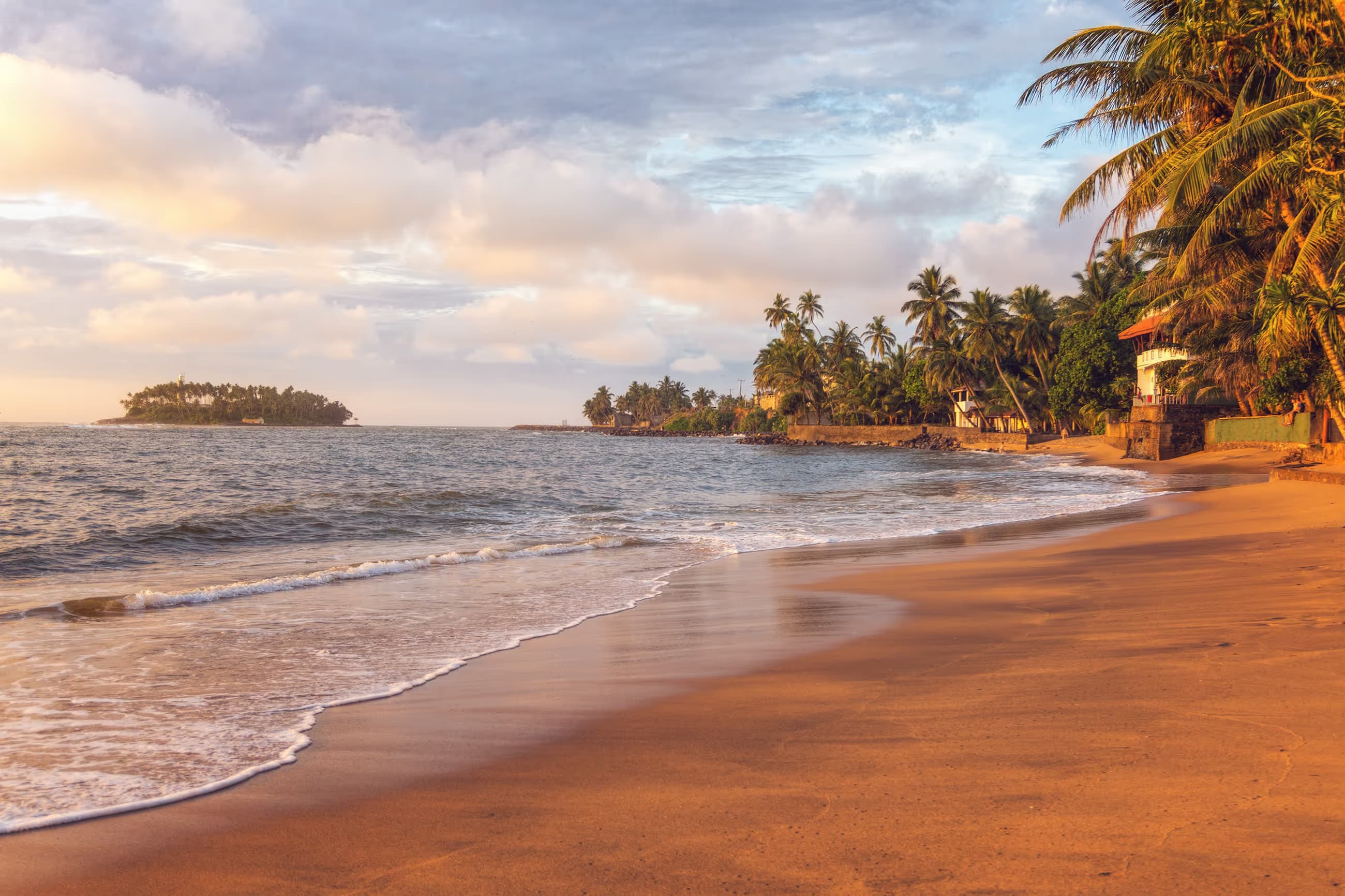The west coast with Beruwala marked