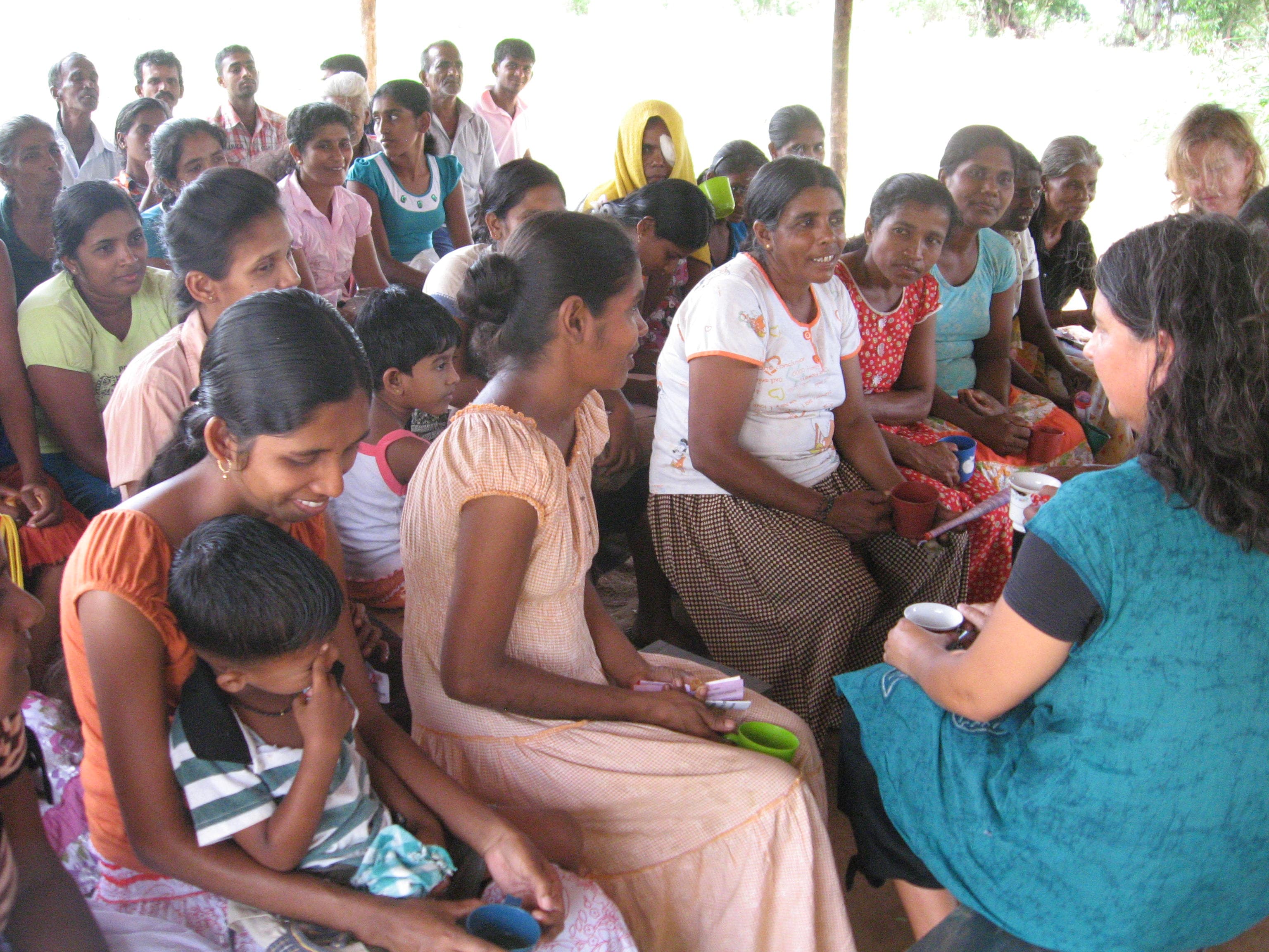 A group working together in a craft workshop