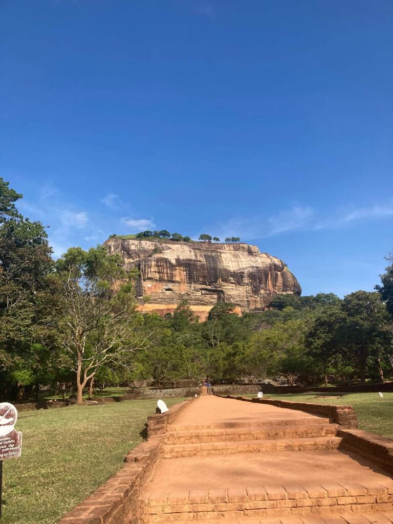 The approach path to Sigiriya rock