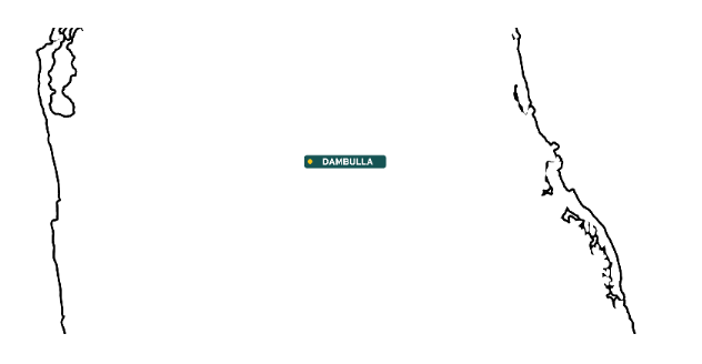 The central plain with Dambulla marked
